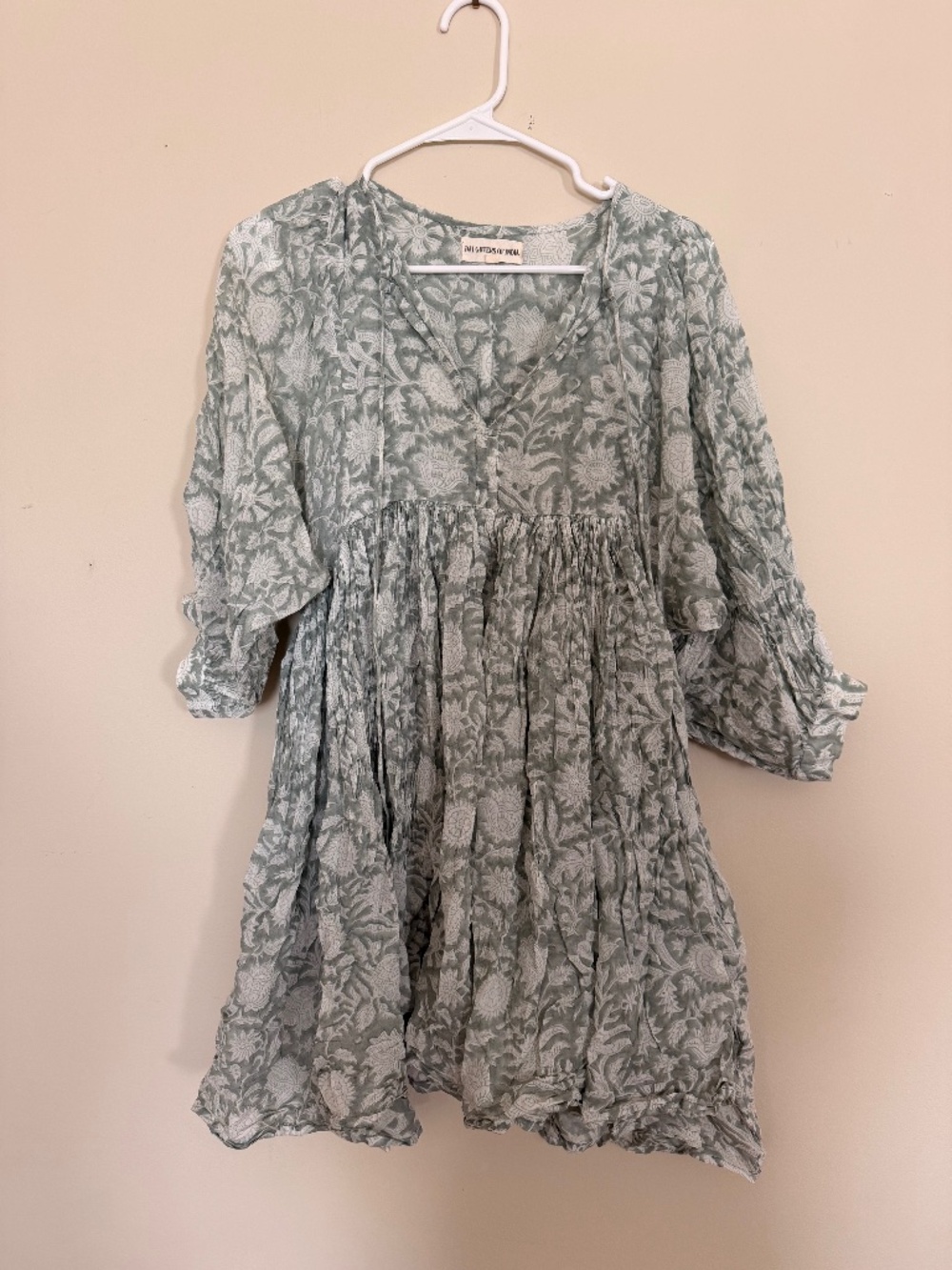 Daughters of India Kyra Mini Dress- Jade XS